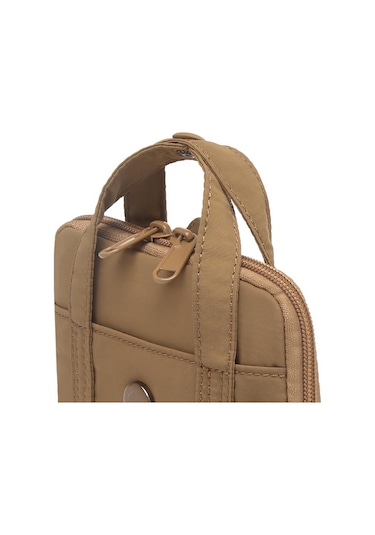 Smart Bags Mikro Poly Kumaş Askılı Mini Boy Kadın Cüzdanı 3346 Kahve