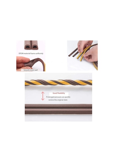 Kapı Yalıtım Conta Şerit Bant Kendinden Yapışkanlı Akustik Kauçuk Köpük Yalıtım Grey P Diğer