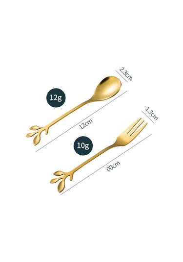 Kosona Gümüş Renkli Paslanmaz Çelik Kaşıklık Seti: Çay, Kahve Karıştırıcı, Kurabiye, Meyve, Ay Kek Yeme Kaşıkları - Doğa Motifli Zanaatî Tasarım Diğer