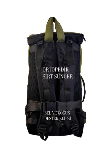 Dağcı Sırt Çantası Trekking Kamp Su Geçirmez Ped Destekli 8683255012558 Haki