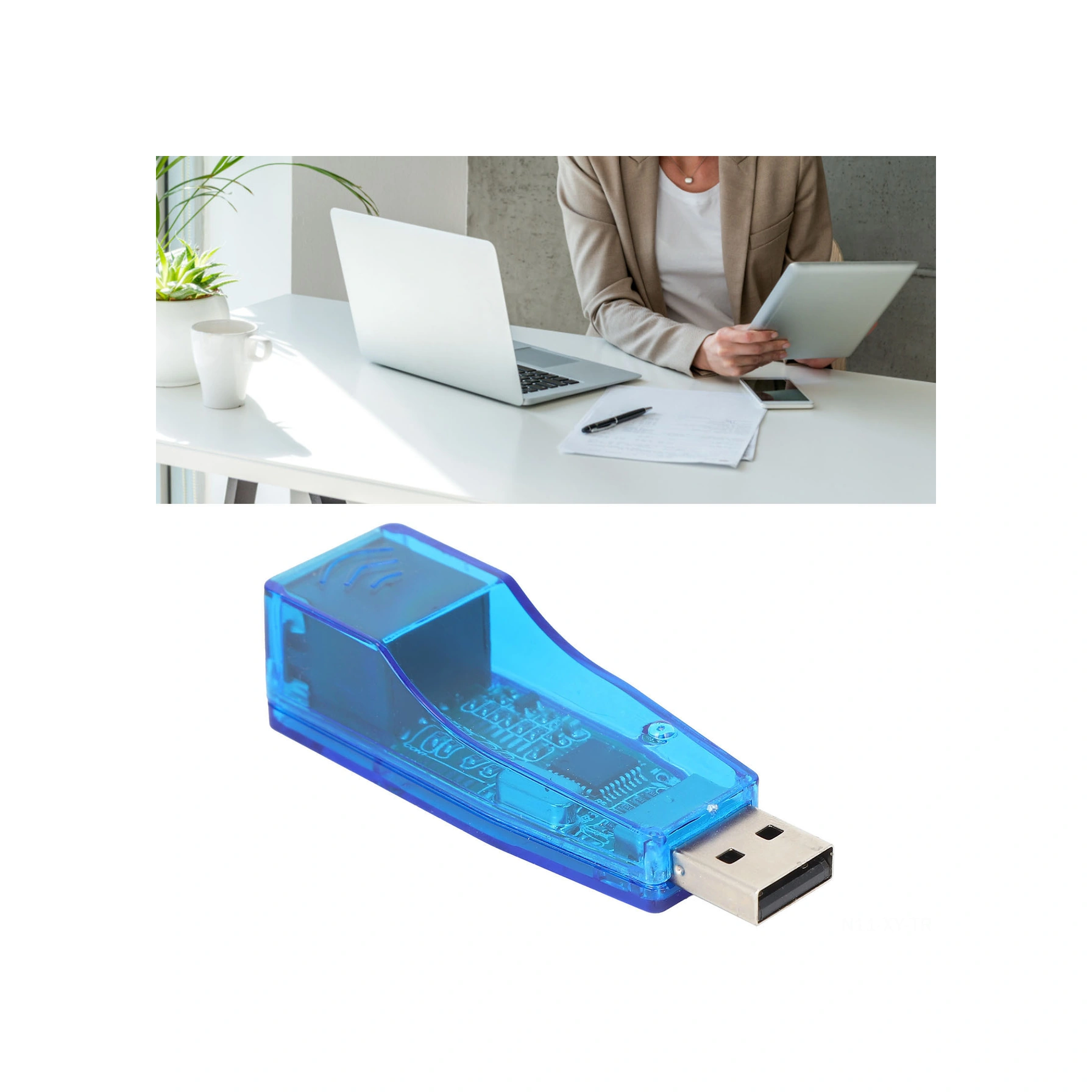 Shineyee Usb Ethernet Adaptörü, Dizüstü/masaüstü Bilgisayara Hızlı Bağlanma, 10/100 Mbps Otomatik Konuşma, Plug & Play, Çoklu İşletim Sistemi Desteği