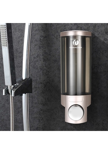 Leezsing Chuangdıan 300ml Duvara Monte Tek Şişe Manuel Sabunluk Şampuan Kutusu Sabunluk Ve Tutucu Tuvalet El Yıkama Sıvısı Şampuan Duş Jeli Dağıtıcı