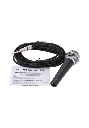 Leezsing "profesyonel Dinamik Mikrofon - Çinko Alaşımlı, Yüksek Frekans Yanıtı, 5m Kablo Xlr-6.35mm "