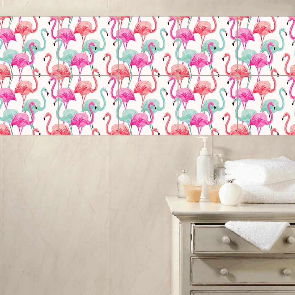 Hombey Klasik Akdeniz Desenli Pvc Zemin Sticker 20x20cm 10 Adet - Kolay Uygulama, Kalıcı Renkler, Kirli Yok Artık Diğer