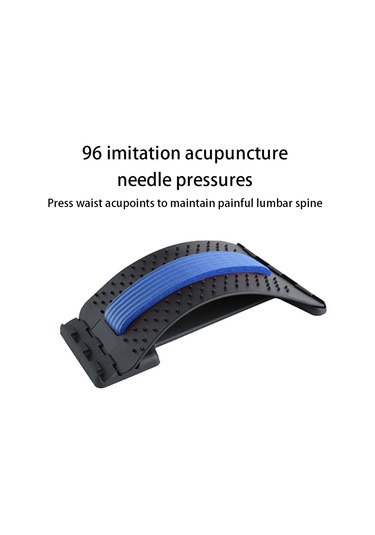 Lomber Omurga Sedyesi Duruş Düzeltici Lomber Çıkıntı Bel Masajı Siyah - Mavi