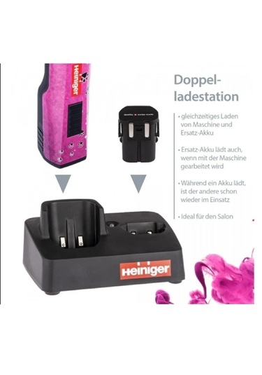Heınıger / Saphır Pınk Evcil Hayvan Kırkma Makinesi Tek Akülü