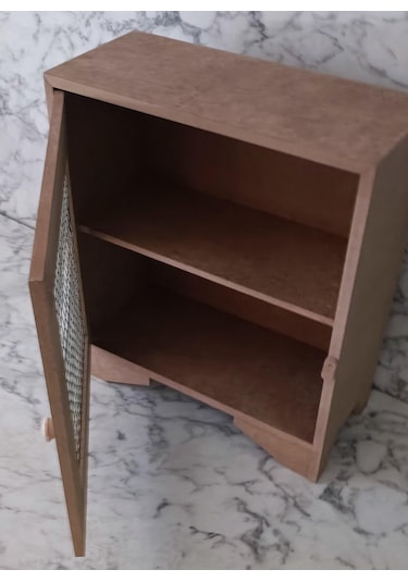 Hobi Adn Tezgah Üstü Çok Amaçlı Telli Dolap Ahşap Mdf Ham El Yapım Çok Renkli