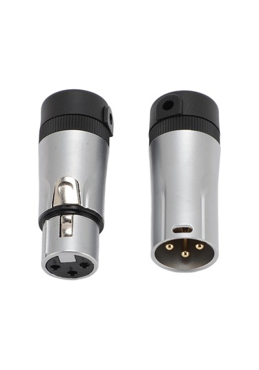 Fosenze 3 Pin Mini Xlr Bağlayıcı Erkek+dişi - Altın Kaplama, 90 Açı Ayarlanabilir, 3.0-6.5mm Kablolar İçin Soudajlı Mikrofon/dmx Adaptörü