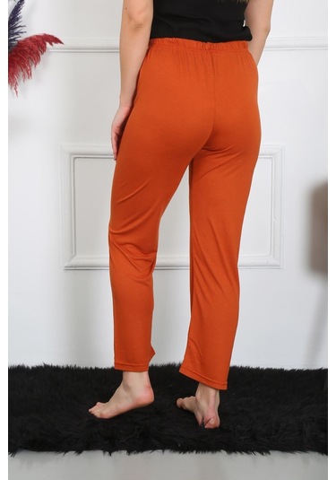 Akbeniz Kadın Pamuk Penye Tek Alt Pijama Kremit 27513-kremit Kiremit