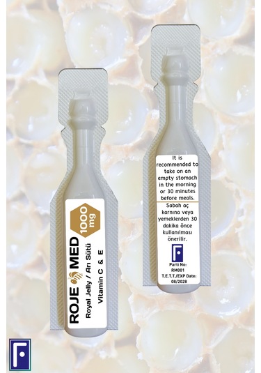 Roje Med Royal Jelly Arı Sütü İçeren Takviye Edici Gıda 1000 Mg 10 x 10 Flakon