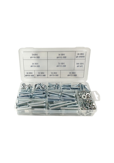 348 Parça M6 Yhb Vida+Somun+Pul Seti