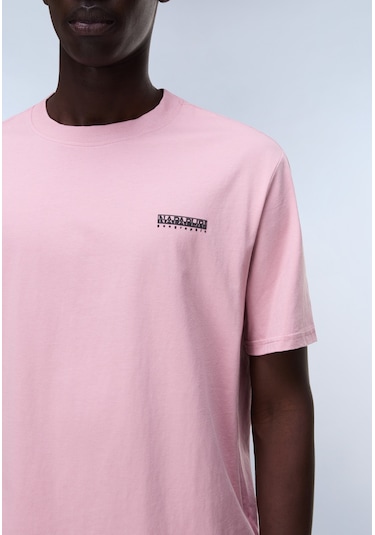 Napapijri S-small Box Ss Erkek T-shirt-31963 Pembe