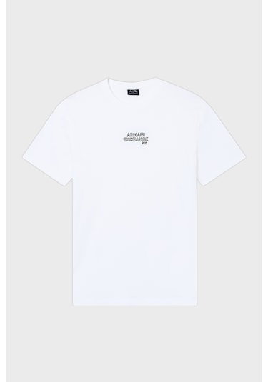 Armani Exchange Erkek T Shirt Xm001784 Af10356 U0009 Beyaz Beyaz