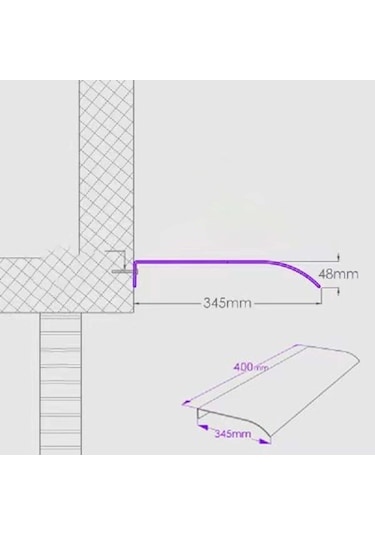 Suntek Pencere Gölgelik Yağmur Kar Koruma Sundurma Tente 40cmx40cm 40cmx40cm Çok Renkli