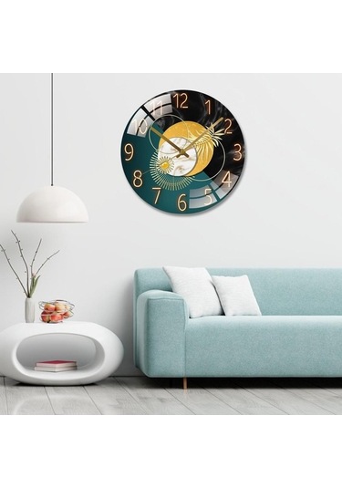 Pazly Yatak Suntek Sessiz Saati Odası Hassas Ev E E Duvar Dekoru 30cm Jm Çok Renkli