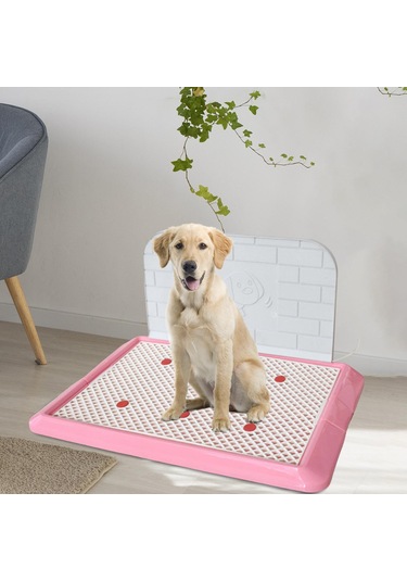 Homyl Pet Çöp Tepsisi Köpekler Lazımlık Tuvalet Pembe