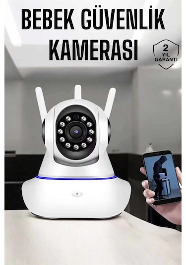 Buğz Wifi Kamera Ev Kamerası Gece Görüşlü Kablosuz Bebek Izleme Kamerası
