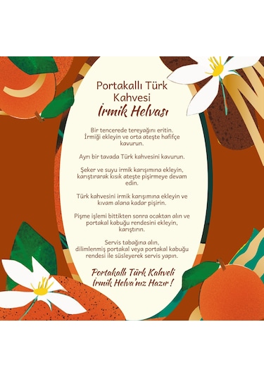 Mim And More Portakallı Türk Kahvesi Portakal Aromalı Türk Kahvesi 150 G