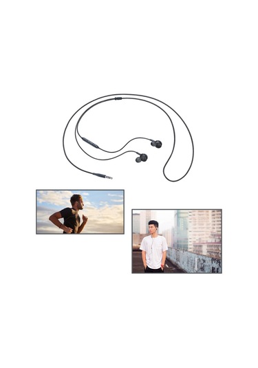 Manyetik Metal Kulaklık Ig955 Kablolu 3.5mm Kulak İçi Mikrofon Ses Kontrolü S8 İle Uyumlu Siyah -