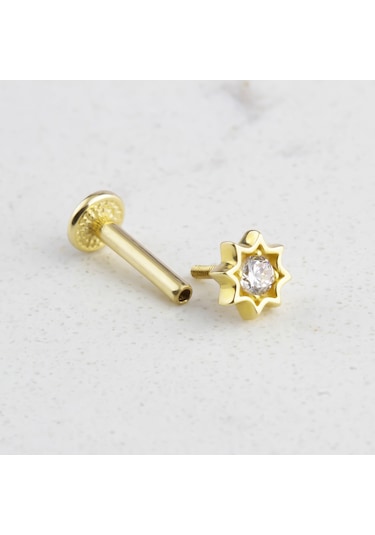 Glorria Altın Yıldız Tragus Piercing 03713395