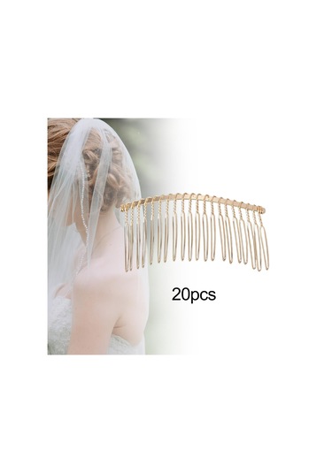 Suntek 20x Gelin Saç Tarak Klip Kadın Kızlar Için Altın