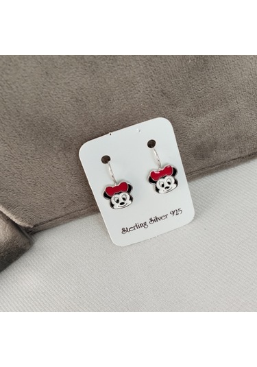 926 Ayar Gümüş Çocuk Küpesi Zarif Ve Güvenli Tasarım Model 2 Gümüş