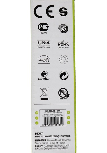 Lfl-704 Lightson 20 Watt Slim Projektör