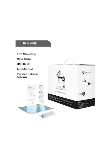 Triline 1000x Dijital Lcd Ekranlı Usb Hd Mikroskop 1080p 4.3 İnç