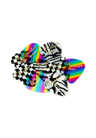 Fender 1980351101 351 Shape Rainbow Thin Gitar Penası 12'li İ