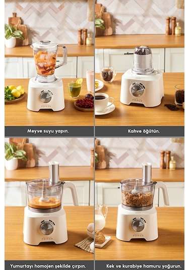 Karaca Mastermaid Power Multifunctional 2000 W 10 in 1 Mutfak Robotu