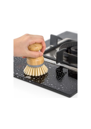 Bambu Bulaşık Temizlik Fırçası & Mutfak Banyo Temizlik Fırçası Siyah