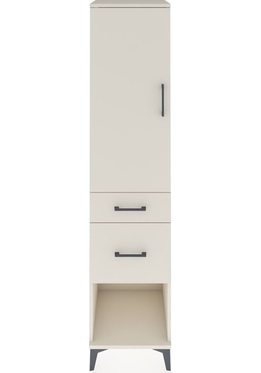 Hyperion Dolap Tek Raflı 2 Çekmeceli Tek Askılı 44x44x195 Aytaşı-aytaşı Aytası
