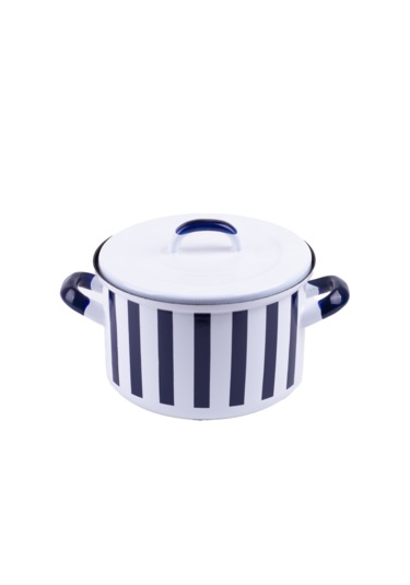 Rainpot Stripe Emaye Tencere 16cm