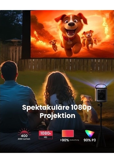Anker Nebula Mars 3 Air 2023 400 Lümen Akıllı Taşınabilir WiFi Kablosuz Projeksiyon