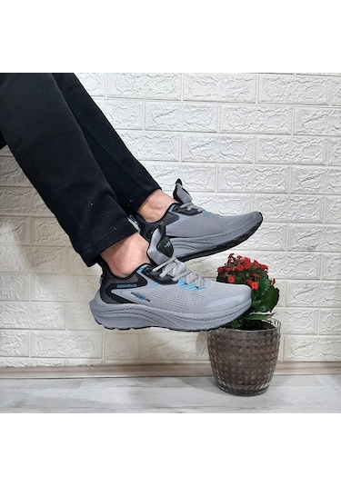 M.p 1607 Gri Yumuşak Taban Hafif Erkek Spor Ayakkabı Gri