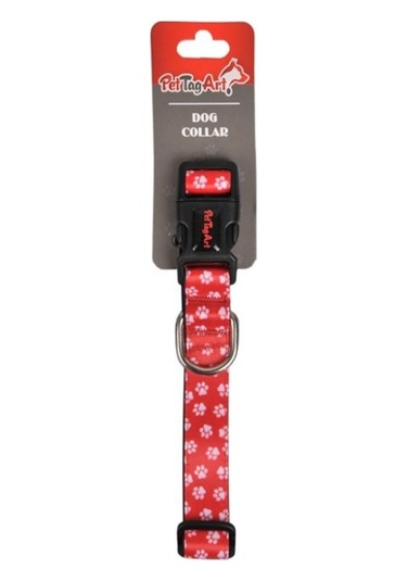 Patili Kırmızı Kedi/köpek Boyun Tasması Çok Renkli