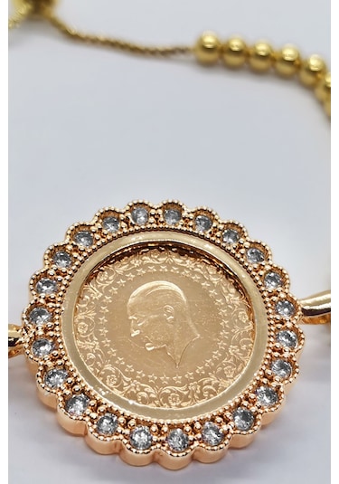 22 Ayar Çeyrek Altınlı Asansör Bileklik N11.75