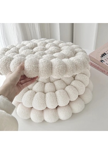 Elmpaly Bej Renginde 5 Renk Seçenekli Yıkanabilir Karahindiba Dekoratif Yastık Bej