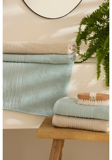 Karaca Home Line Soft %100 Pamuk 4 Parça Hamam Seti Bej-pudra Bej-pudra Bej - Pudra