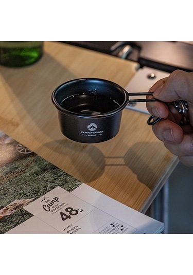 Fastbuy 304 Paslanmaz Çelik Kamp Ölçü Bardağı, Hafif, Katlanabilir, Çok Amaçlı, 112 Karakter Gümüş Renk, 112cc Gümüş