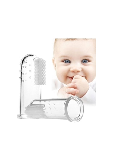 Bebek Sağlığı İçin Parmaklık Silikon Ağız Diş Dil Temizleyici Fır