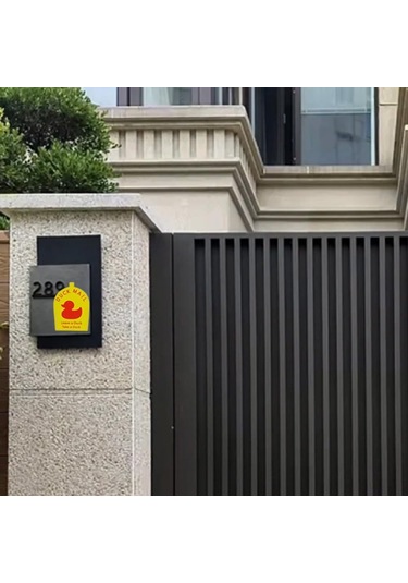 Geeksen Mini Sarı Ördek Temalı Manyetik Depolama Kutusu - Kabin Kapısı Dekorasyonu Ve Mektup Saklama Kutusu