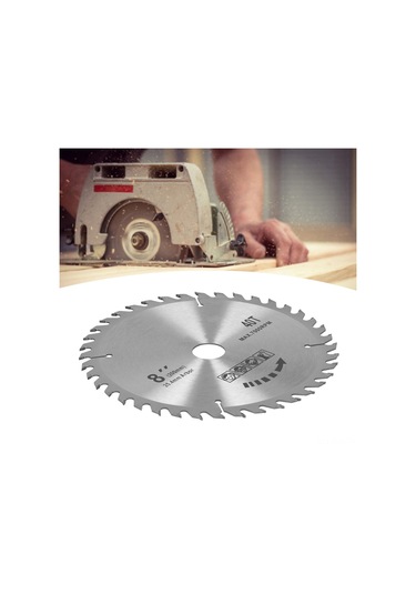 Xindoker 200mm 40 Dişli Sert Karbür Testere Bladesı, Ahşap Kesim İçin Tersli Dişli, Isı Dağıtım Delikli, Paslanmaz Ve Dayanıklı - 8 Adet Paket