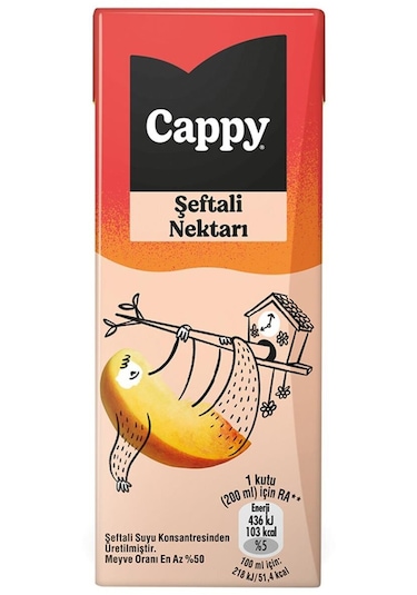 Cappy Şeftali Nektarı 200 Ml X 27 Adet