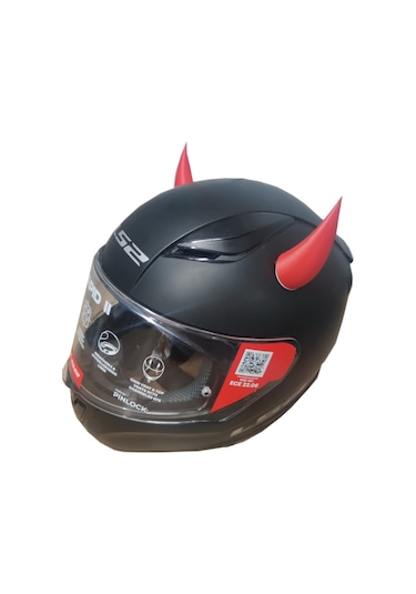 Motospartan Kask Boynuzu Kırmızı 7.5cm