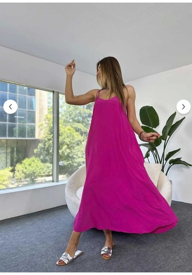 Aerobin Uzun Elbise Mor