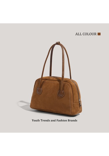 Charhp&kejnt Retro Bowling Çantası Sonbahar Ve Kış Süet El Tipi Boston Çantası Her Türlü Maça Uygun Seyahat Çantası Diğer Çok Renkli