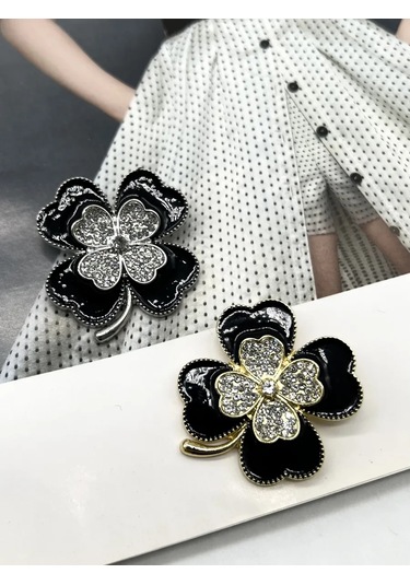 Best Price 34 Payetli Küçük Çiçek Broş, Kıyafetler İçin 178626467 Siyah