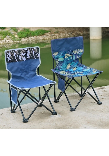 Homyl Kamp Sandalyeleri Katlanır Direktörü Lüks Balık Mavi-l Mavi L Çok Renkli