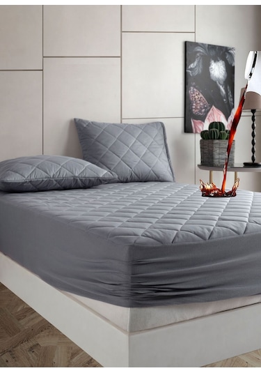 Formeya %100 Pamuk Set Renkli Alez Kapitone Sıvı Geçirmez Set